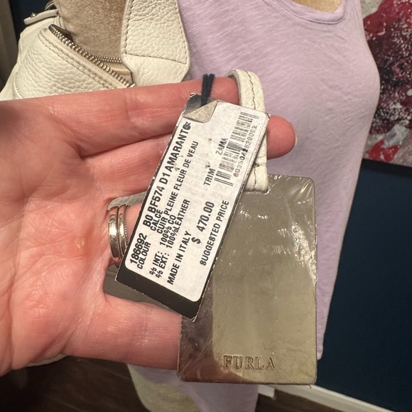 Furla White Leather Shoulder Bag - Picture 5 of 13